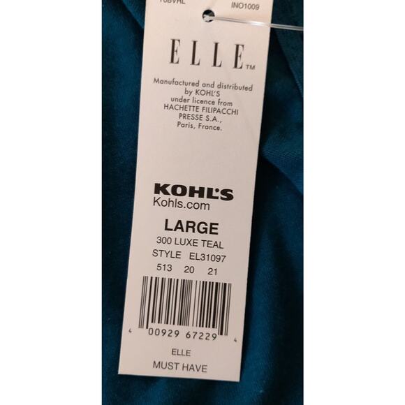 Elle Teal Tank Top Womens L NWT Lace Must Have Cami Pima Cotton Luxe Teal - Picture 8 of 12